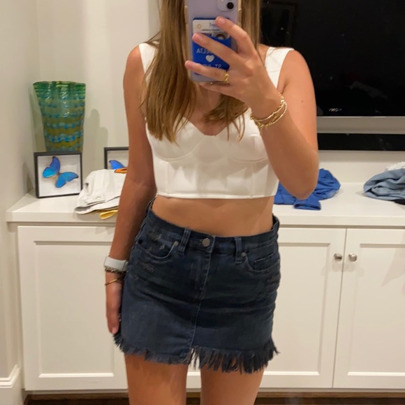 Blank NYC Jean Skirt Dark Blue - Picture 4 of 8